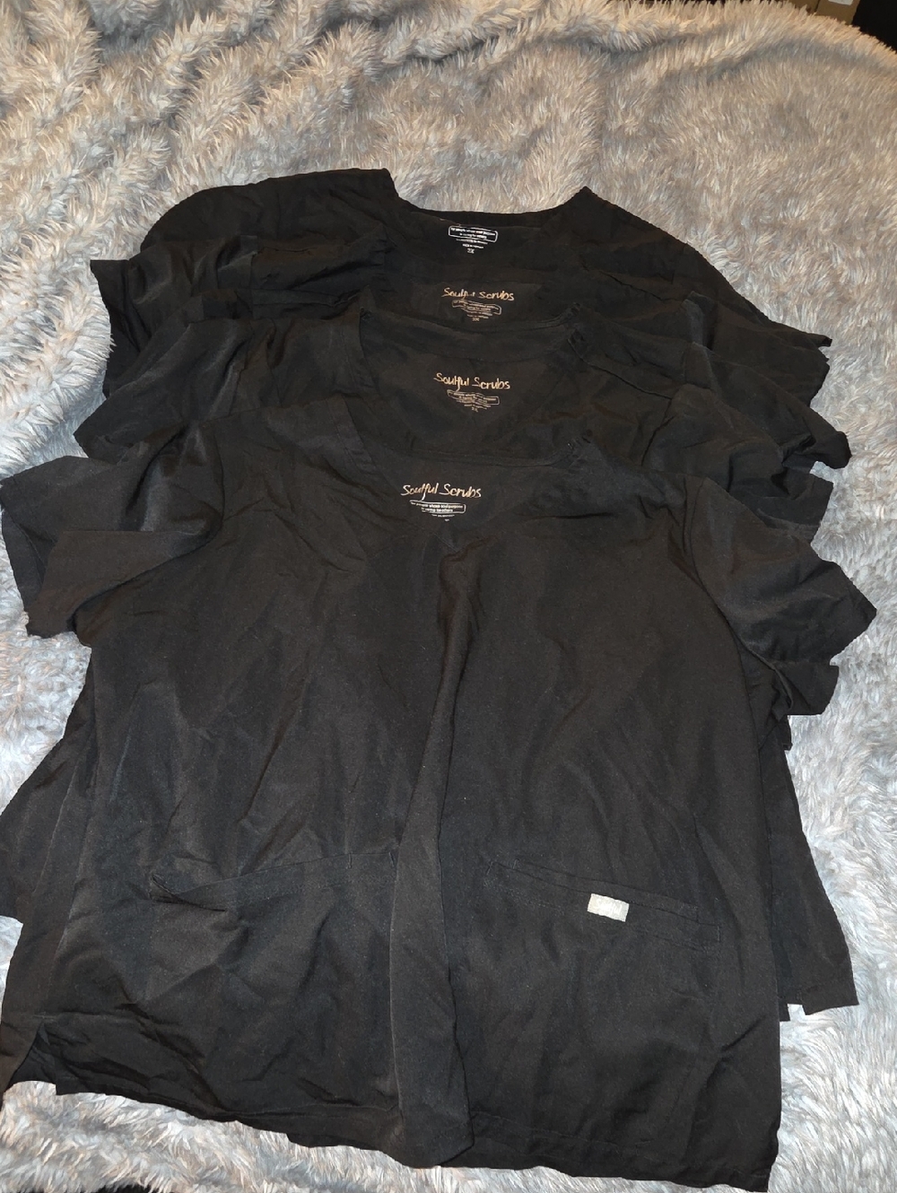 Bundle Of 5 Soulful Scrubs Womens Tops